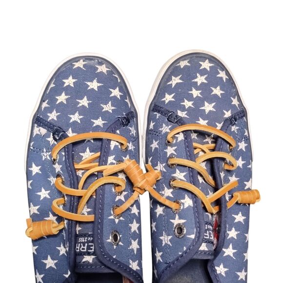 Sperry  Top-Sider 97679 Women's 9.5 Med Blue, White Stars, Red, White Stripes - Picture 3 of 12